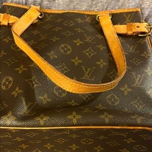 Louis Vuitton Classic Monogram Tote in Brown and Tan